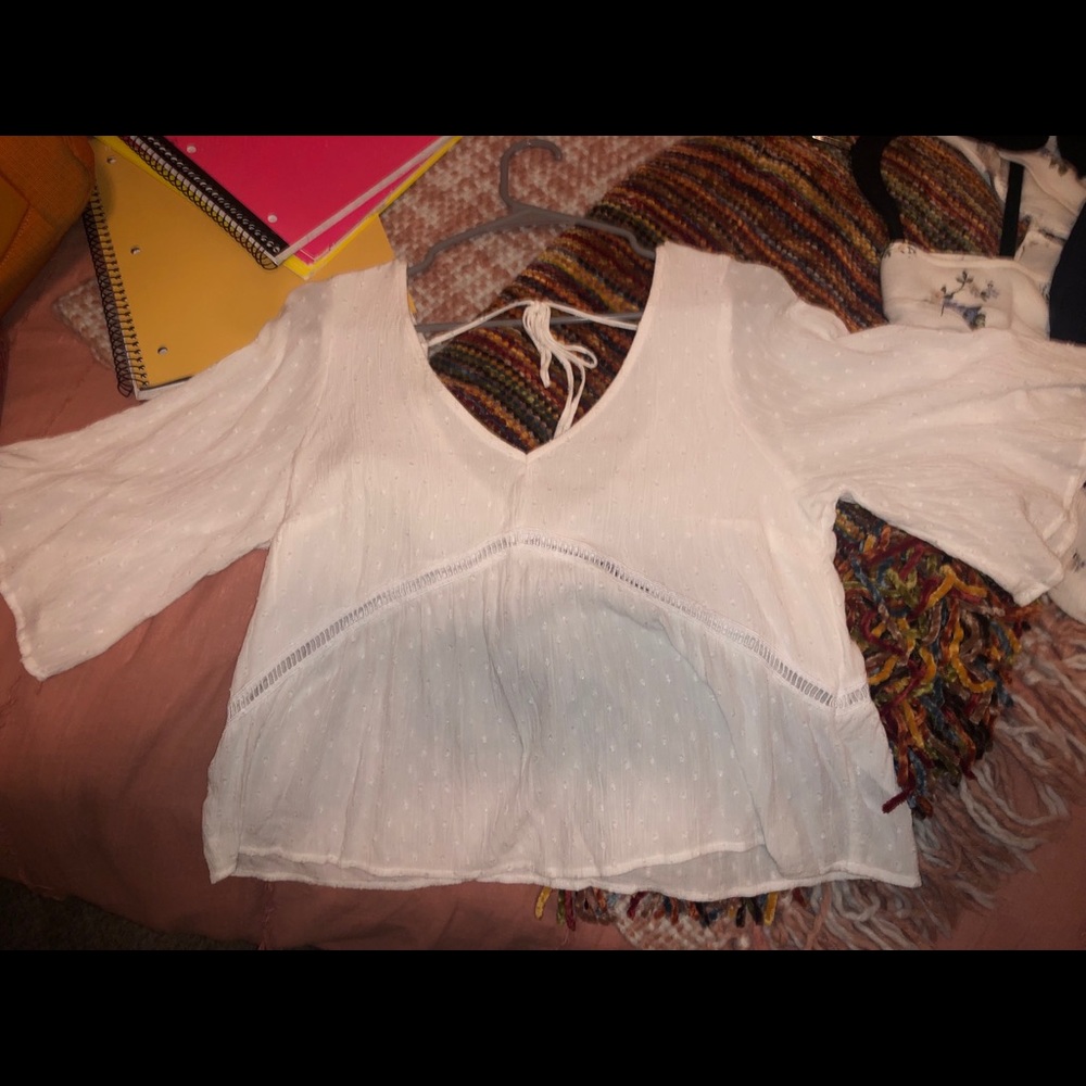 white and flowy super cute tunic!